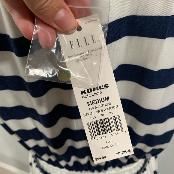 NWT Elle Sail Away Striped Dress - Picture 4 of 4